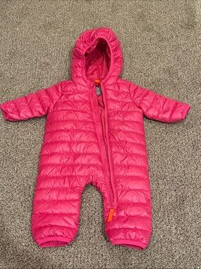 Primary - Baby lightweight puffer suit - Bright Pink - 3-6 months